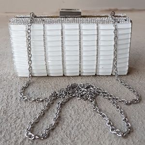 Charming Charlie RSVP rhinestone box clutch